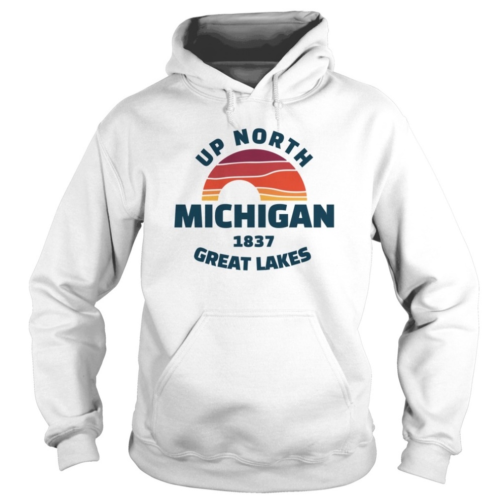 Up North Michigan Great Lakes Sunrise Hoodie